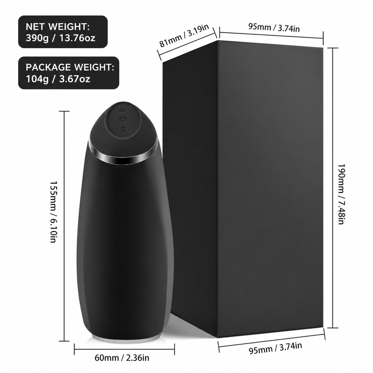 Auto Oral Penis Trainer Vibrator Masturbator with 7 Thrusting & 14 Vibration Modes