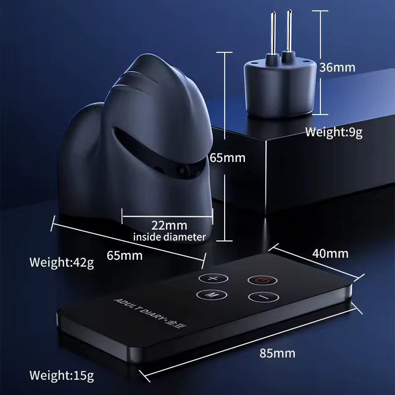 E-stim Penis Trainer Vibrator Masturbator with 12 Electric shock Modes & 20 Intensities