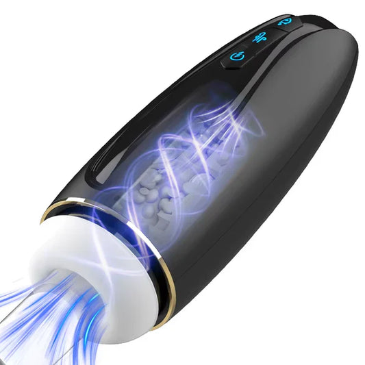 Automatic Sucking Male Masturbator Stroker with 9 Vibration & 5 Suction Modes