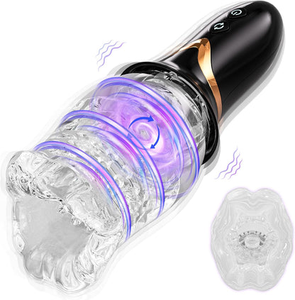 Automatic Male Masturbator Stroker with 10 Vibrating & Rotating Patterns