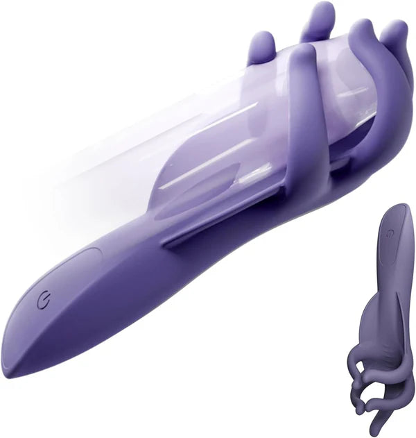 Penis Trainer Glans Stimulator Male Masturbator with 10 Vibration Patterns