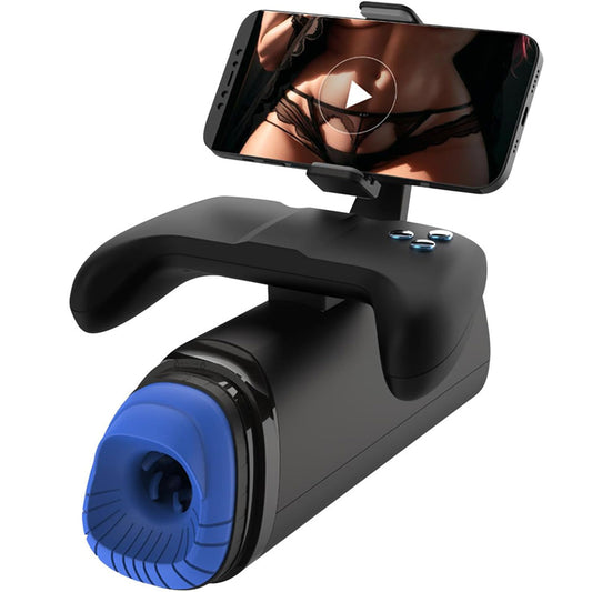 5 IN 1 Double Sex Game Handle Automatic Masturbator Machine with 7 Vibration Modes