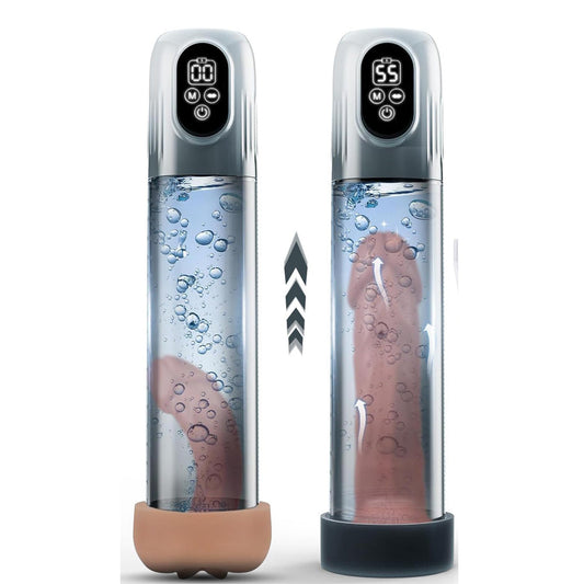 4 IN 1 Air Water Extender Electric Penis Pump with 4 Training Pressure & 5 Suction Modes