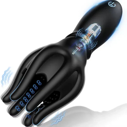 Octopus Penis Trainer Glans Vibrator Male Masturbator with 10 Vibration Modes