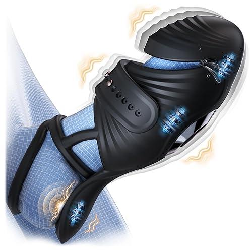 4 IN 1 Adjustable Penis Trainer Testicle Vibrator Cock Ring with 10 Modes