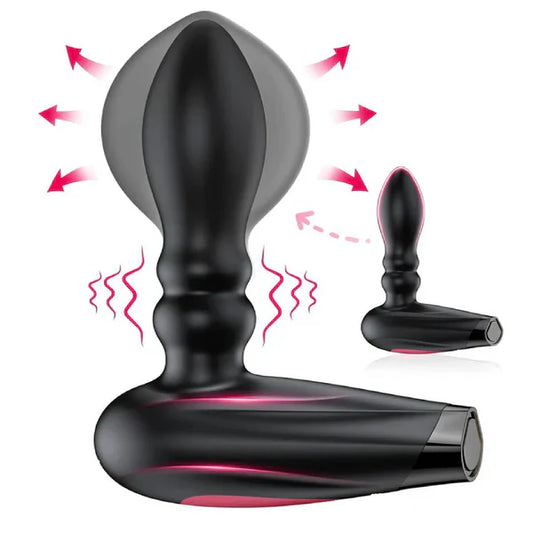 Automatic Inflatable Prostate Massager Anal Vibrator with 10 Vibration Modes