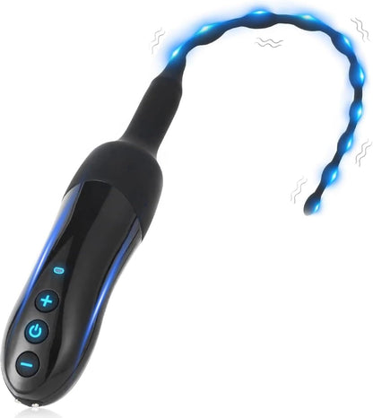 Urethral Dilators Penis Plug Trainer Vibrator Glans Stimulator with 20 Modes