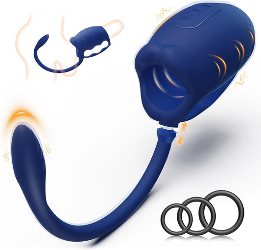 Detachable Penis Trainer Vibrator Butt Plug Masturbator with 10 Vibration Modes