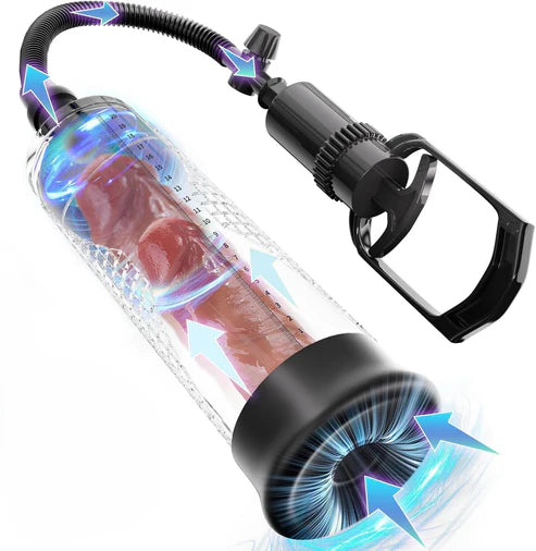 Manual Penis Enlargement Vacuum Pump Training Device Set Male Masturbator