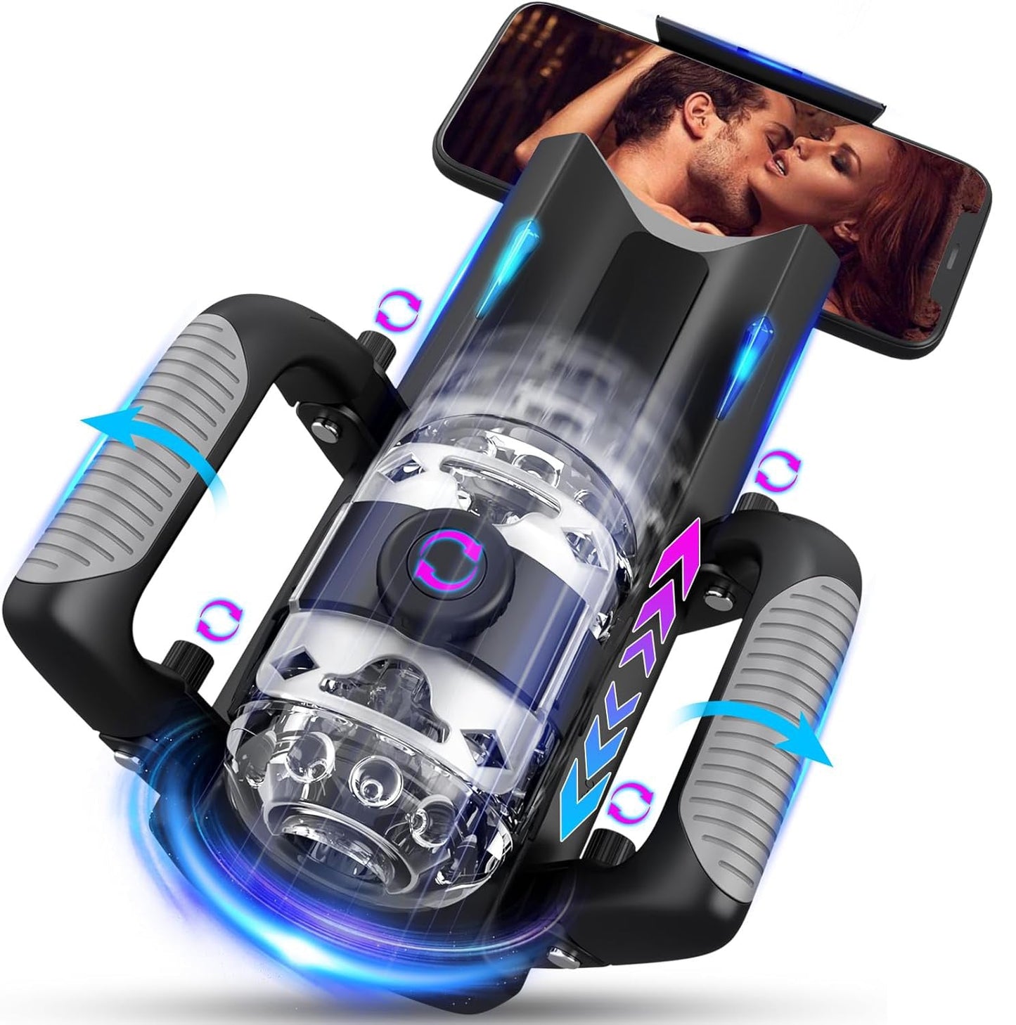 Automatic Masturbator Blowjob Machine with 10 Thrusting Modes & 6 Fix-Point Stimulation