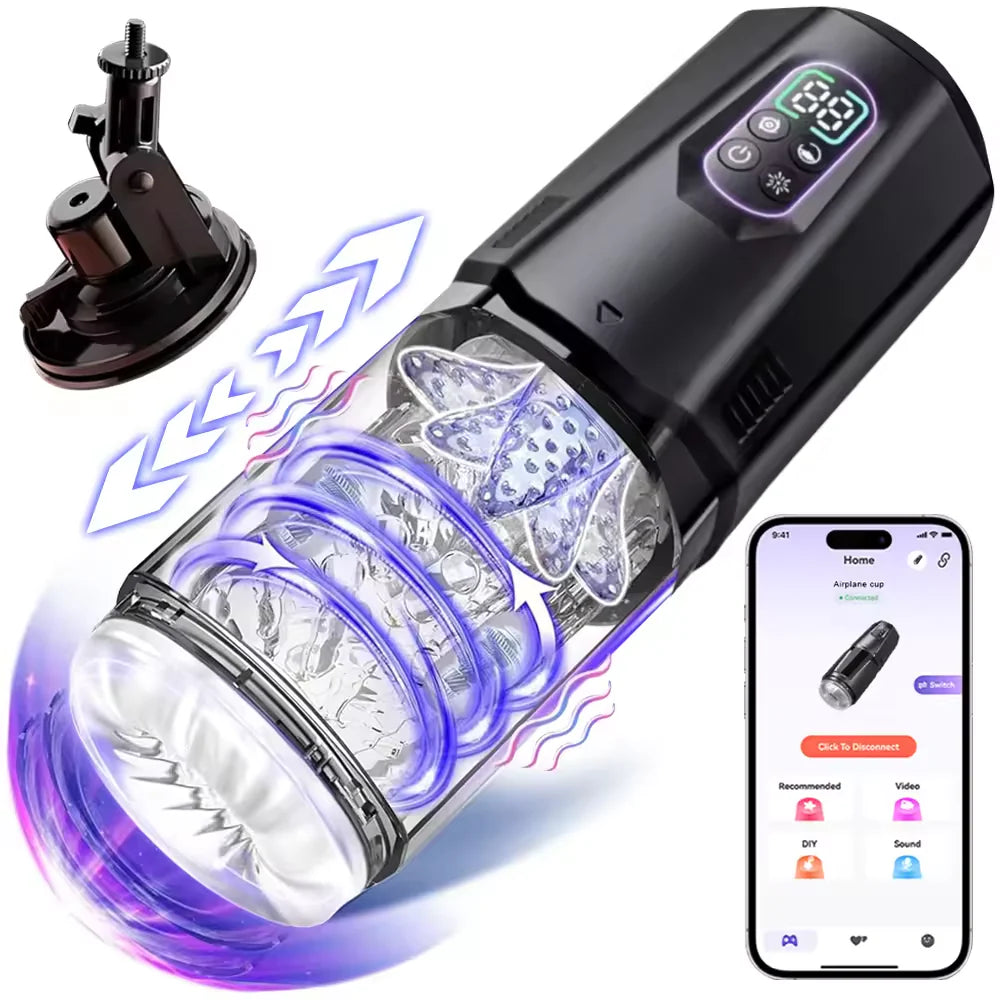 Automatic Masturbator Sex Machine Stroker Blowjob with 7 Thrust and Rotation Modes