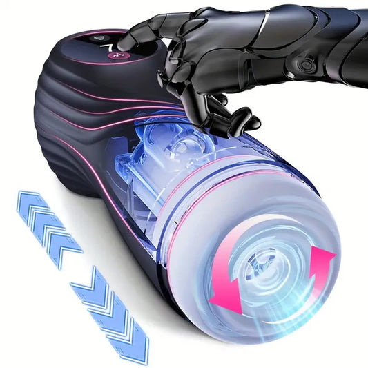 Automatic Masturbator Penis Stimulator Stroker with 7 Suction & Vibration Modes