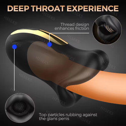 Electric Penis Trainer Glans Stimulator Masturbator with 6 Vibration Stimulation Modes