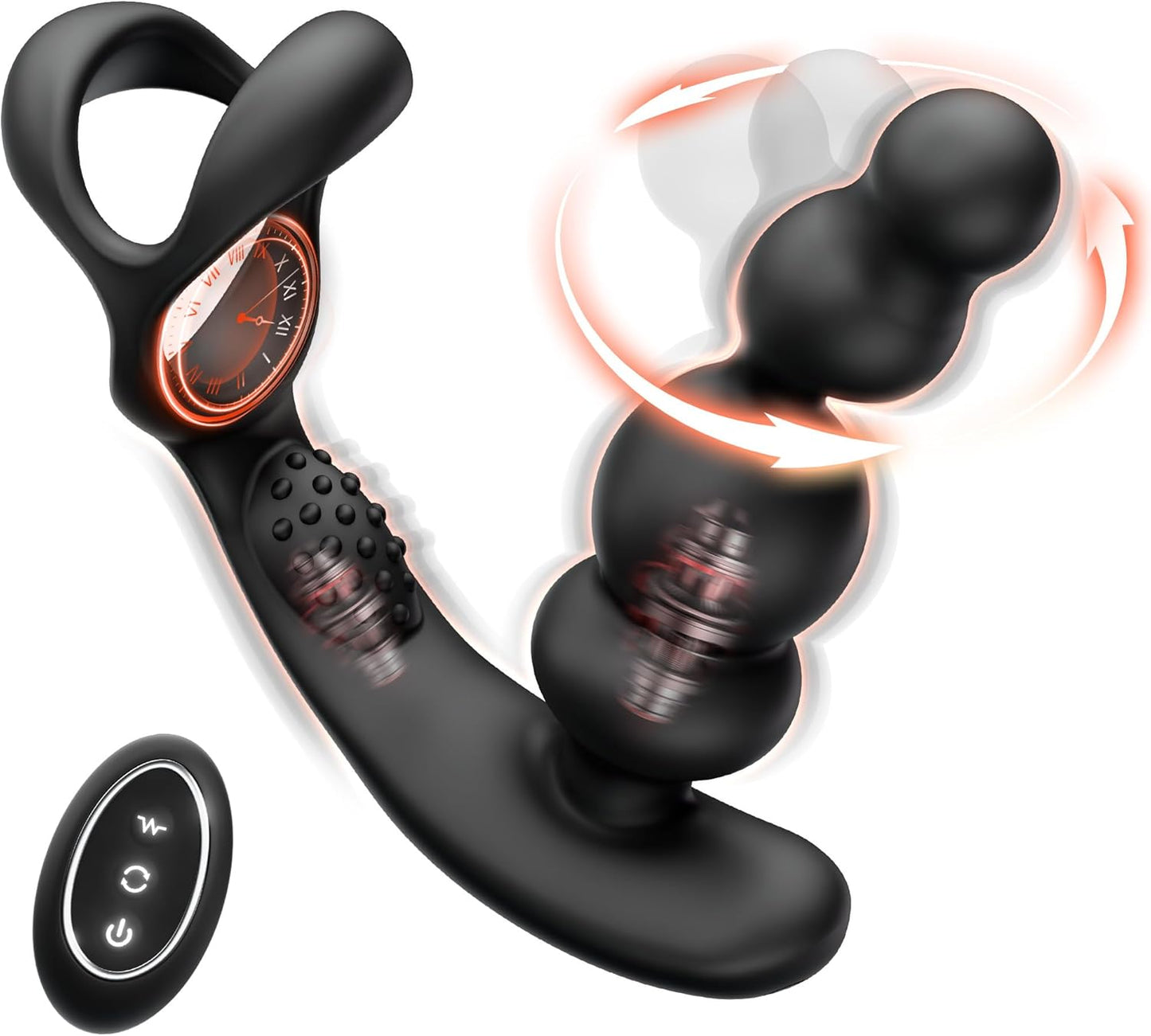 Anal Vibrator Prostate Massager with 3 Rotating & 10 Vibrating Modes