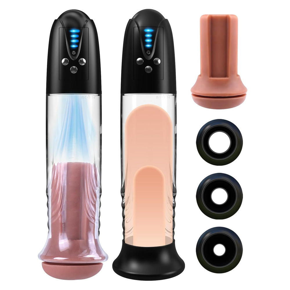 Automatic Penis Enlargement Pump Male Masturbator with 4 Suction Modes