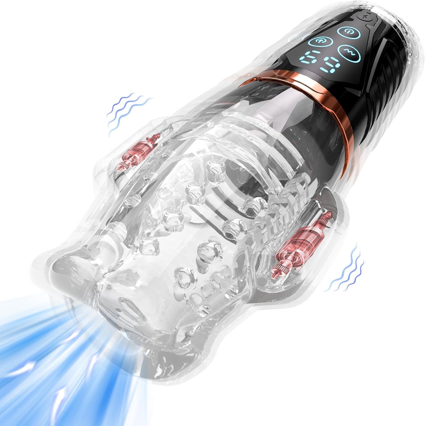 Automatic Sucking Penis Trainer Masturbator with 9 Vibrating & 9 Sucking Modes