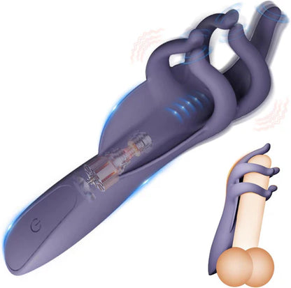 Penis Vibrator Glans Trainer Stimulator Masturbator with 10 Vibrating Patterns