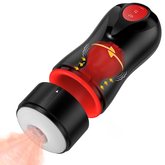 Automatic Masturbator Blowjob Stroker with 3 Swirling 5 Tightening 10 Vibration Modes