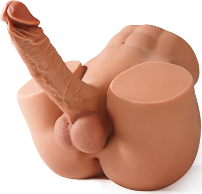 10.8LB Male Realistic Sex Doll with Flexible Dildo