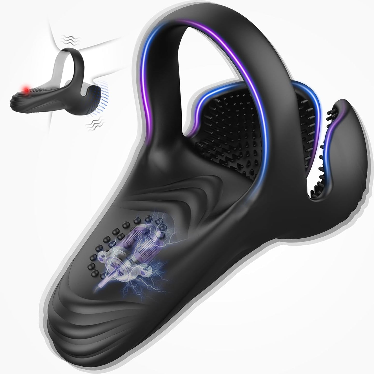 Triple Stimulations 10 Intense Vibration Penis Cock Ring