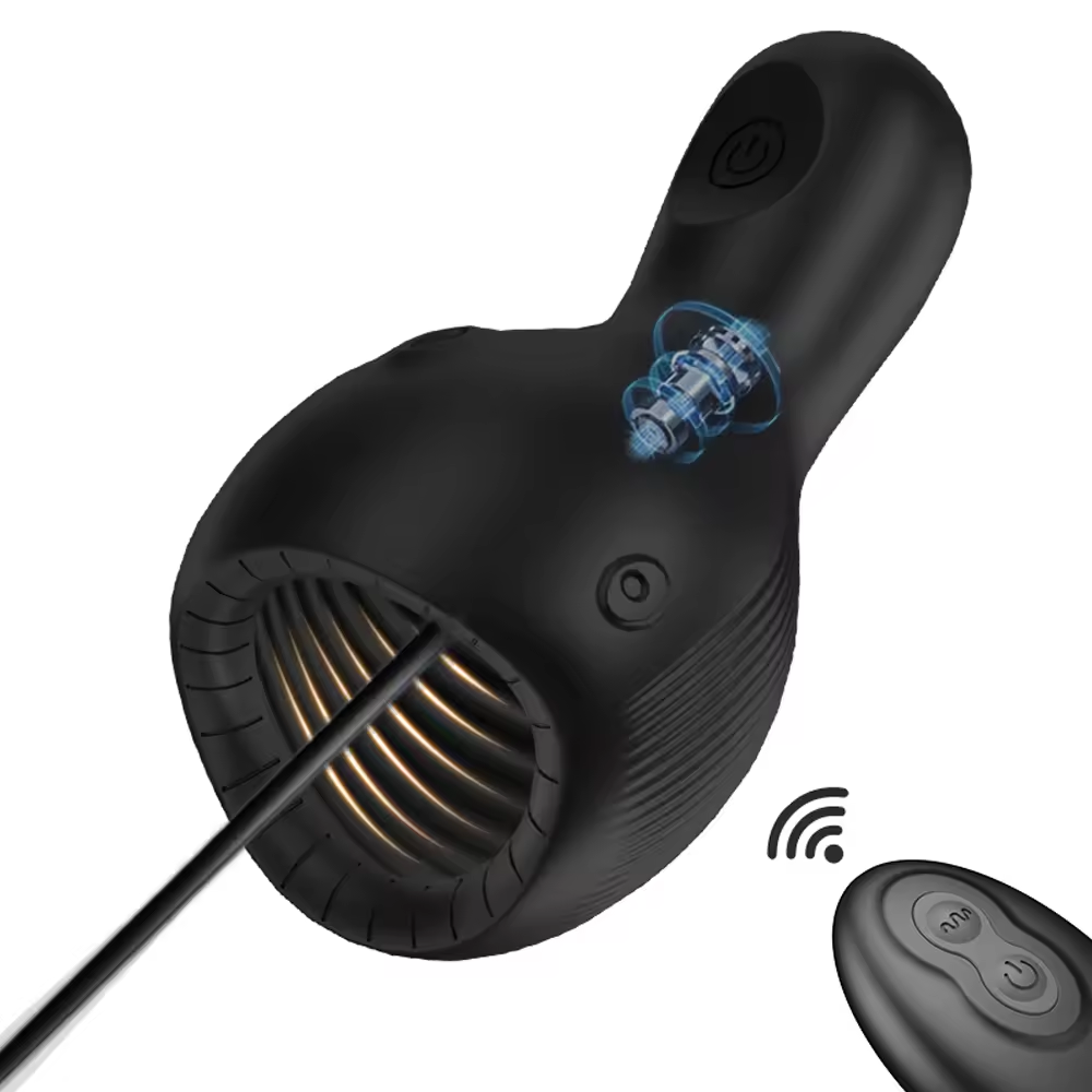 Penis Trainer Vibrator Sound Dilators Glans Stimulator with 10 Vibration Modes