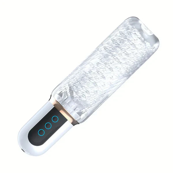 Automatic Masturbator Penis Trainer Stroker with 10 Vibrating & Thrusting & Rotating Modes