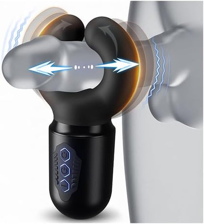 Automatic Clamp Penis Vibrator Glans Trainer Masturabator with 10 Vibration Modes