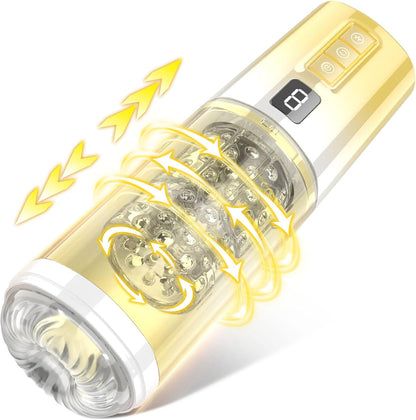Automatic Penis Pump Male Masturbator Stroker with 9 Thrusting & Rotating Modes
