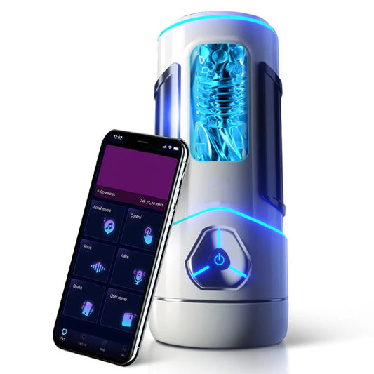 Automatic Masturbator Penis Trainer Vibrator Stroker with 10 Vibration Modes