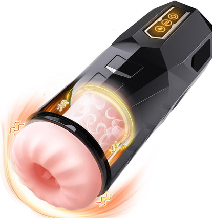 3 IN 1 Automatic Masturbator Blowjob with 9 Thrusting & 9 Vibrating Modes