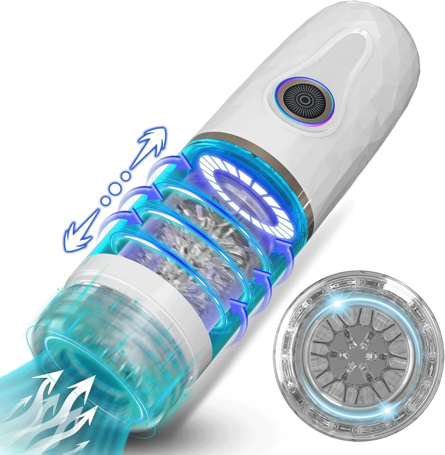 360°Rotation & Telescopic Automatic Masturbator with 7 Thrusting & 3 Speed Modes