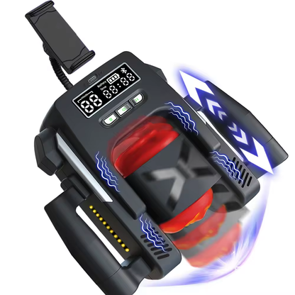 LCD Display Automatic Masturbator Sex Mahcine With 9 Push & Vibration Modes