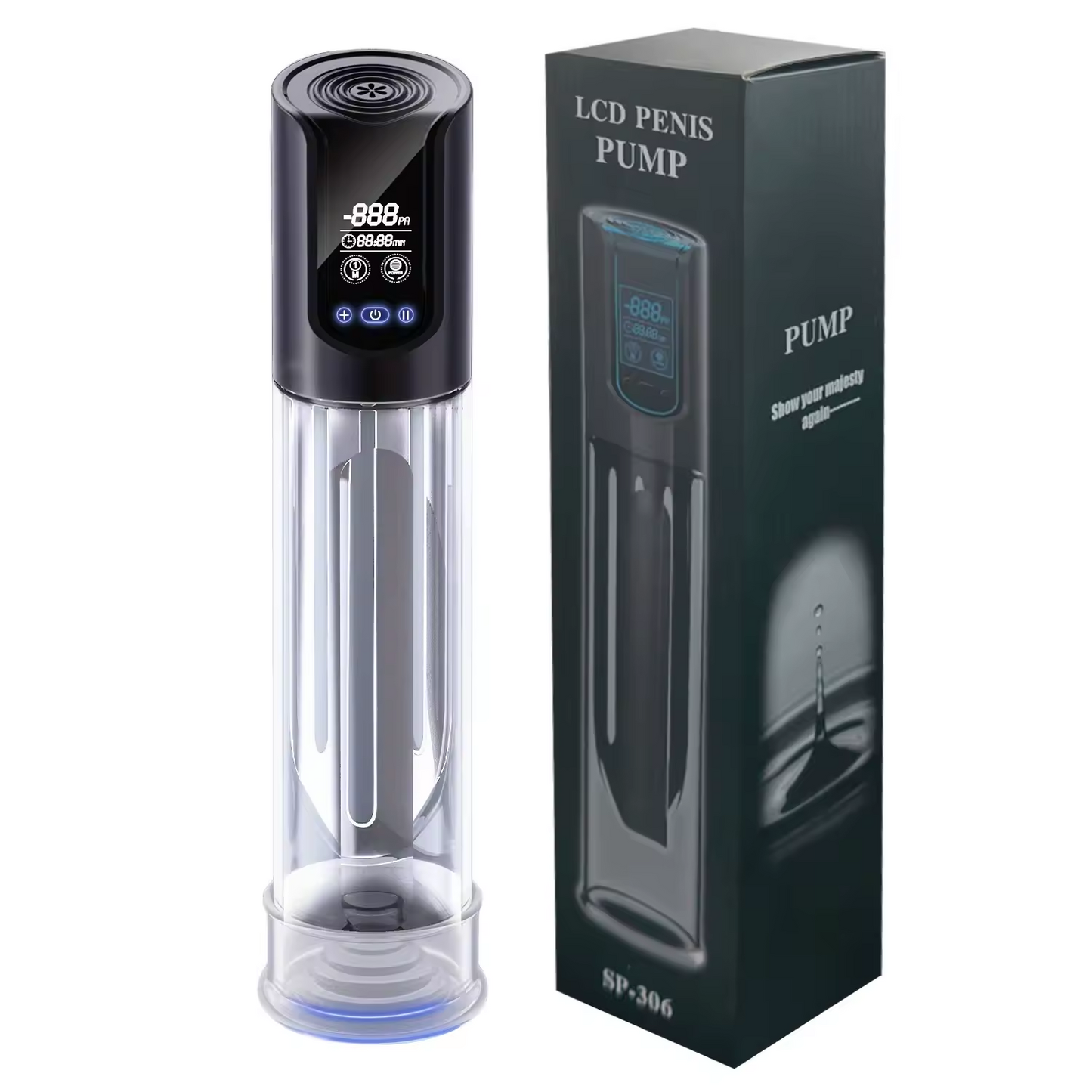 Electric Penis Pump Erection Trainer Blowjob with 4 Powerful Suction Modes