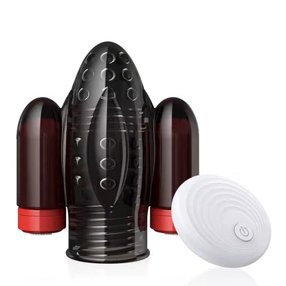 Electric Penis Trainer Glans Vibrator Stimulator with 10 Vibration Modes