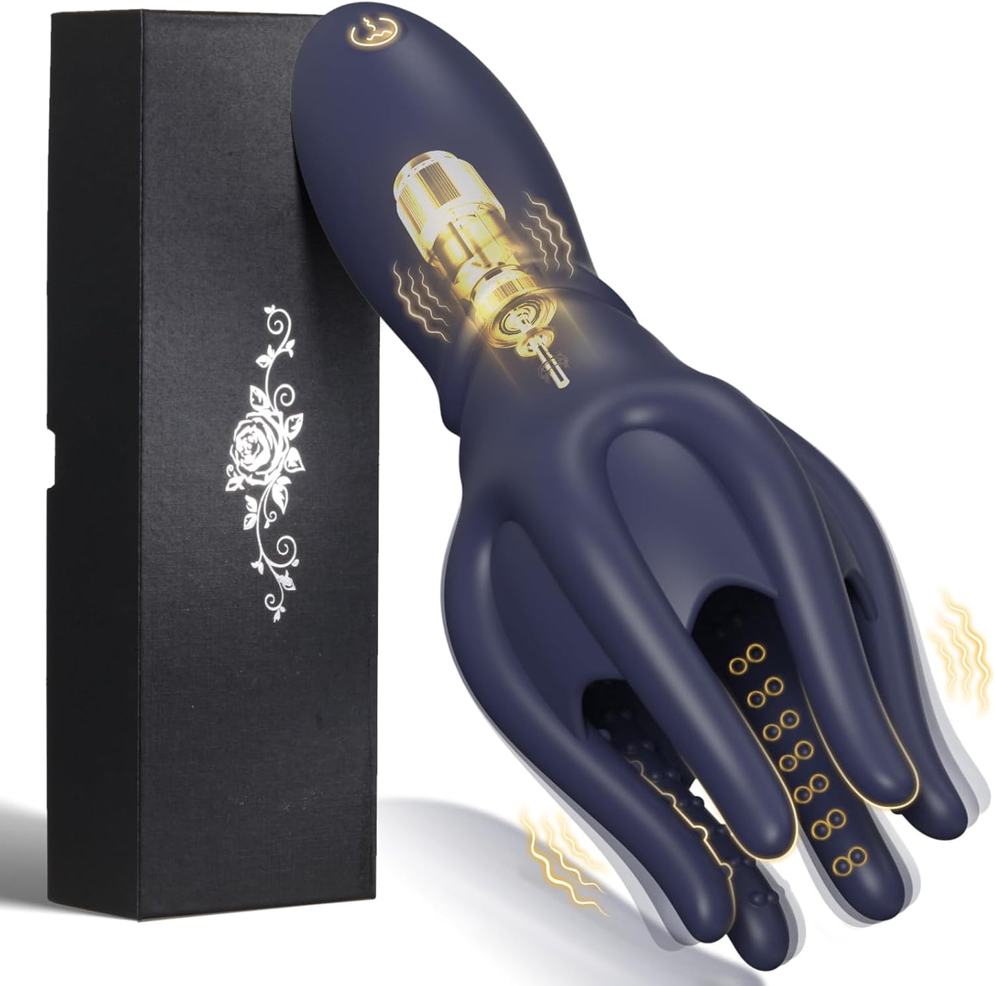 2-in-1 Penis Vibrator Glans Trainer Masturbator with 10 Vibration Modes