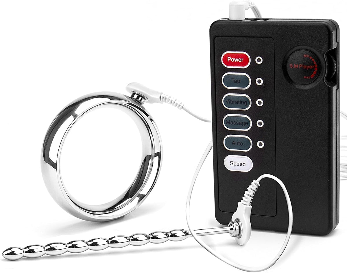 Electric Shock Plugmulti-Frequency Penis Ring Urethral dilator Stimulator