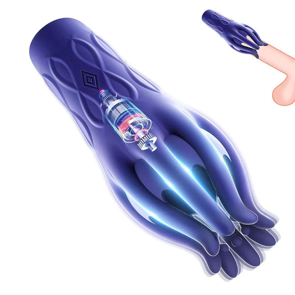 Electric Masturbator Penis Trainer Massager Glans Trainer with 10 Vibration Modes