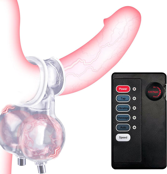 E-stim Testicles Crusher Male Chastity Devices with Multiple Electric Shock Modes