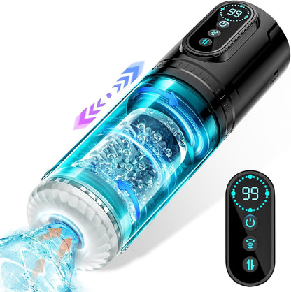 6 IN 1 AUTO Masturbator Penis Pump Blowjob with 9 Sucking & Thrusting & Rotating Modes