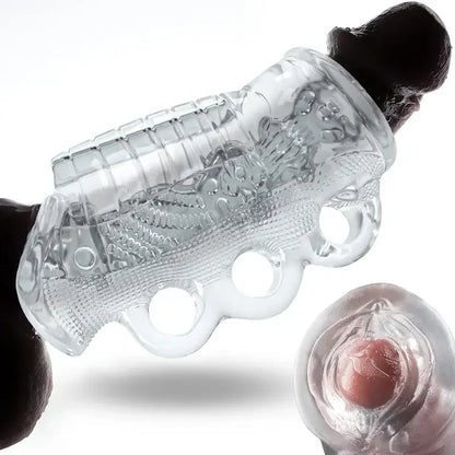 5D Channel Penis Trainer Massager Squeeze Masturbator Stroker Blowjob