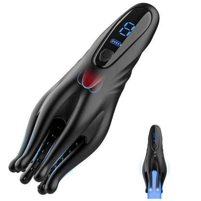 Fully Wrapped Penis Trainer Tentacle Vibrator Stroker with 10 Vibration Modes