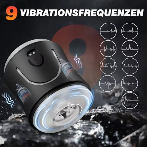 Electric Penis Trainer Vibrator Stroker Training Device Masturbator with 9 Vibration Modes