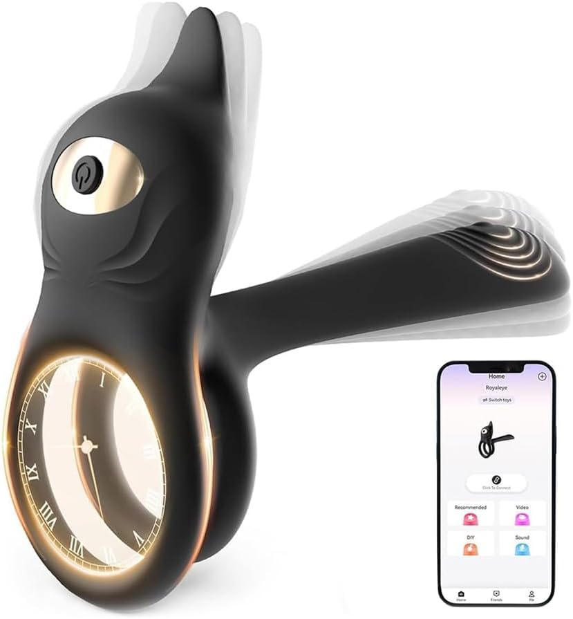 3 IN 1 Dual-Ring Penis Vibrator & Clitoral Stimulator Cock Ring with 10 Modes