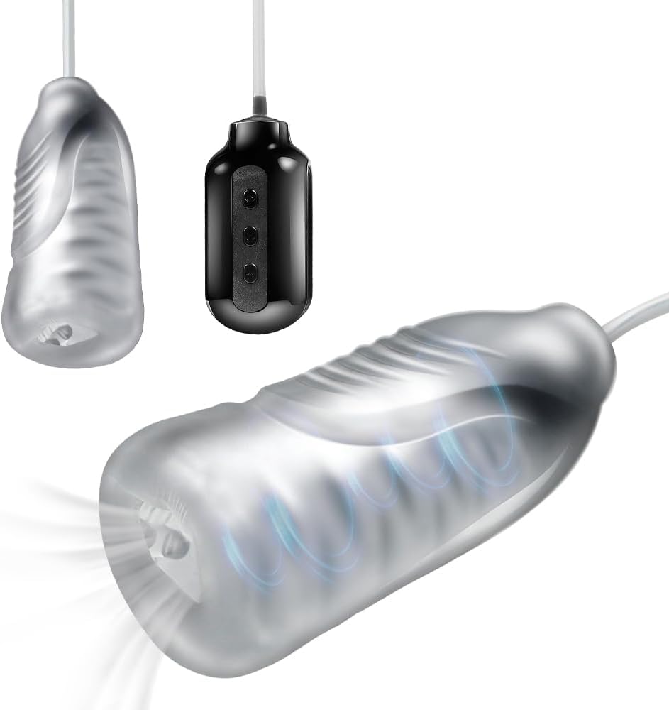 Electric Penis Trainer Pocket Pussy Masturbator with 7 Vibration & Vacuum Suction Modes