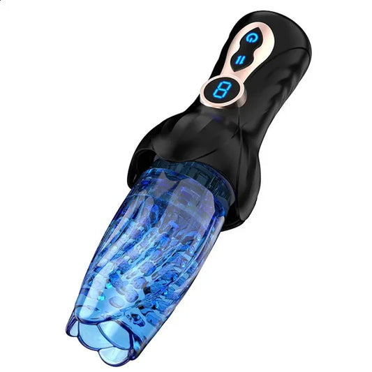 9-Frequency Telescopic Rotating Exercise Vibrator Masturbation Device