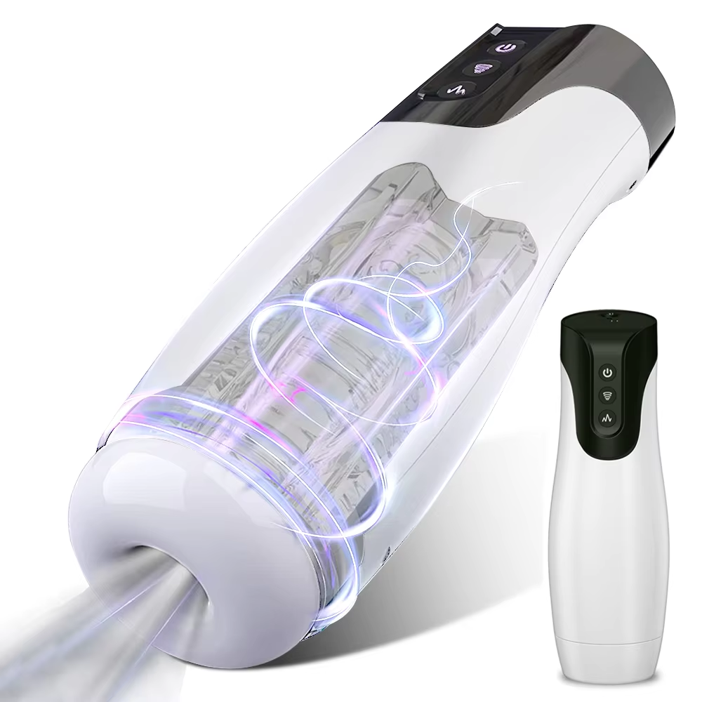 2 in 1 Automatic Sucking Masturbator with 7 Sucking & 7 Vibration Modes