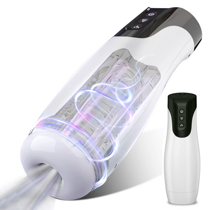 2 in 1 Automatic Sucking Masturbator with 7 Sucking & 7 Vibration Modes