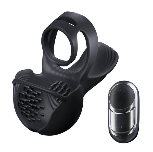 3 IN 1 Penis Trainer Vibrator Cock Ring Massager with 10 Vibration Modes