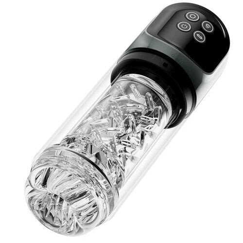 3 IN 1 Automatic Masturbator Penis  Pump with 4 Pump & 7 Sucking 7 Rotating 7 Licking