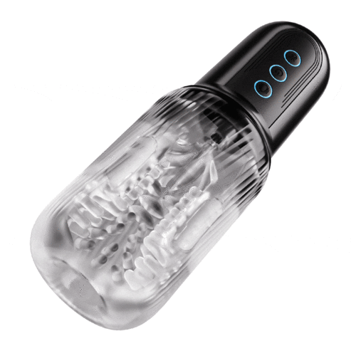 2 IN 1 Automatic Masturbator Penis Trainer with 10 Vibrating & 5 Sucking Modes